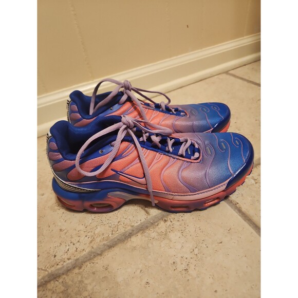 Nike Air Max Plus Blue & Purple Gradient Athletic Sneakers Women's Size 8 - Picture 1 of 11